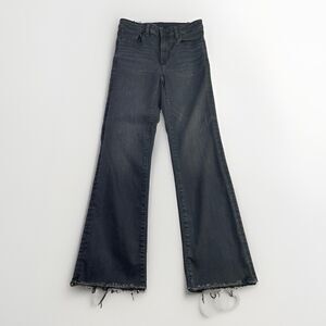 American Eagle High Rise Kick Boot Crop Jeans Women’s 2 Long Black Next Level